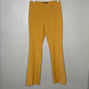 BANANA REPUBLIC Factory Sculpted Stretch Island Glow Mustard Boot Cut Trousers 0